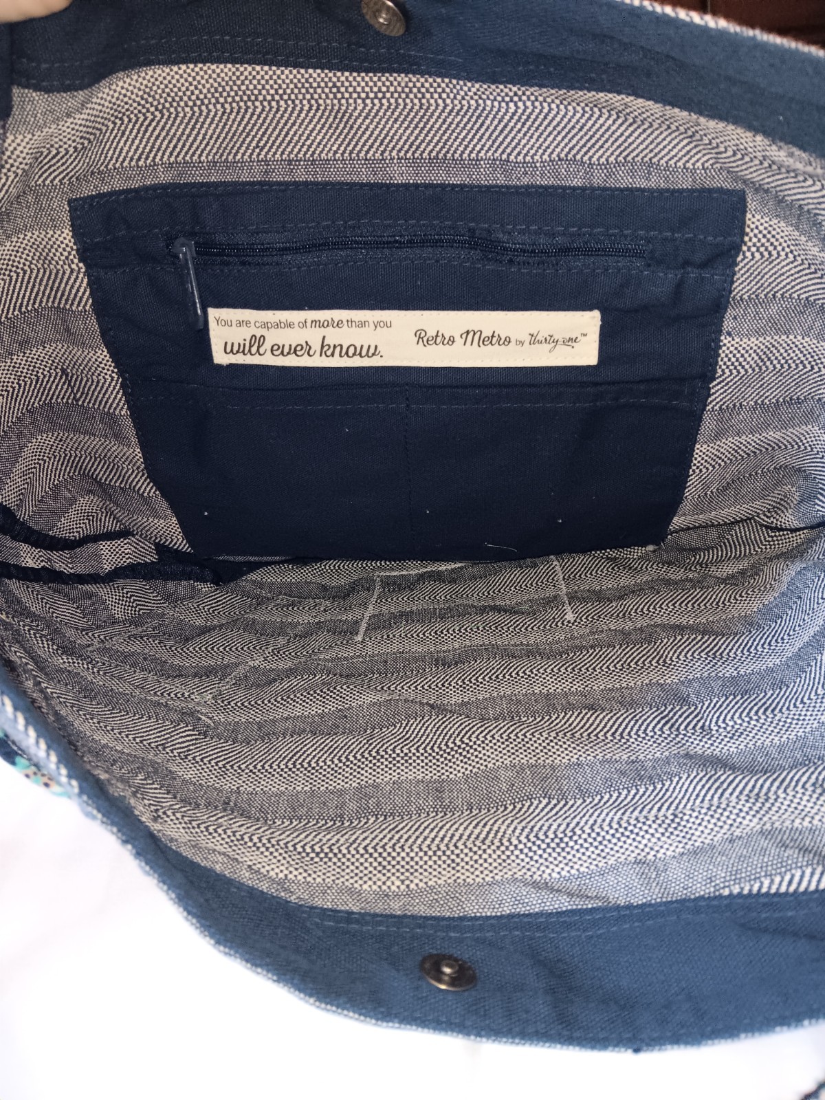 OOAK Patchwork CrossBody Tote Bag Dancing Bear Ha… - image 5