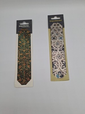 Paperblanks''Emerald Flower''&''Vault of the Milan Cathedral''Lesezeichen Neu (P046)