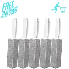 AZEN 5 Pack Pumice Stone for Cleaning, Pumie Scouring Stick with Handle, Pumice