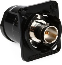 Switchcraft EHBNC2B 75 Ohm BNC Female Feedthru Isolated - Black
