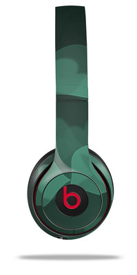 Skin Wrap for Beats Solo Wireless 2 3 4 Bokeh Hearts Seafoam Green SKIN ONLY