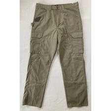 Wrangler Mens 36x34 Ranger Relaxed Fit Cargo Pants Brown Ripstop 10WMWR1BR