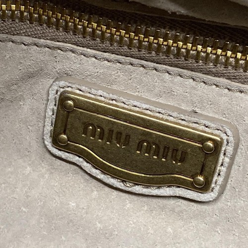 Auténtico bolso de mano miumiu - marrón oscuro de cuero - Imagen 8 de 11
