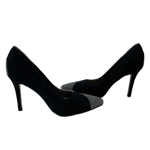 MICHAEL SHANNON Sadiee Suede Patchwork High Heel Pumps Shoes Size 10 Y2K - Picture 3 of 9