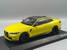 BMW 4 Series M4 G82 Coupe 2020 Yellow 1:18 Minichamps Diecast 155020120