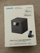 Anker 3-in-1 Cube with MagSafe Black - NEW Open Box Never Used *US SELLER*