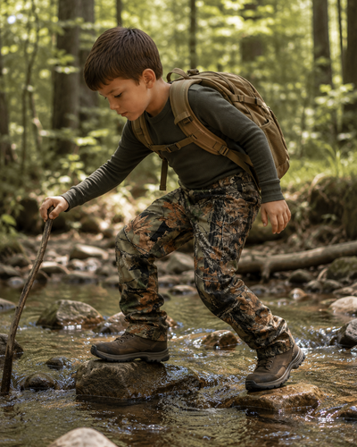 TrailCrest Youth Boy's Camo 6 Tactical Hunting Hiking Pants - Picture 5 of 6