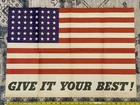 ORIGINAL WW2 WWII US Army Military Give It Your Best! 1942 Poster 28 x 22 in