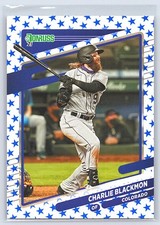 2021 DONRUSS #103 CHARLIE BLACKMON INDEPENDENCE DAY COLORADO ROCKIES