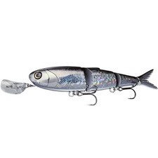 Spitfire 4-1/2″ Topwater Fishing Lure – Holo Silver – Hybrid Wakebait & Propb...