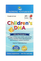 Nordic Naturals Kinder-Dha (3-6) Erdbeere 250 Mg 360 Mini-Weichgele
