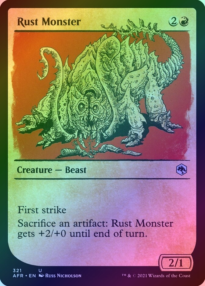 Rust Monster Foil (321) Showcase Adventures in the Forgotten Realms AFR MTG