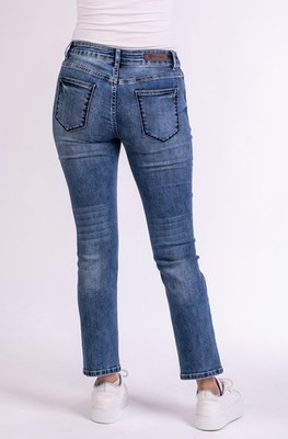 Jeans W28L28 blau BLUE MONKEY cropped straight 57Vivi 11609X