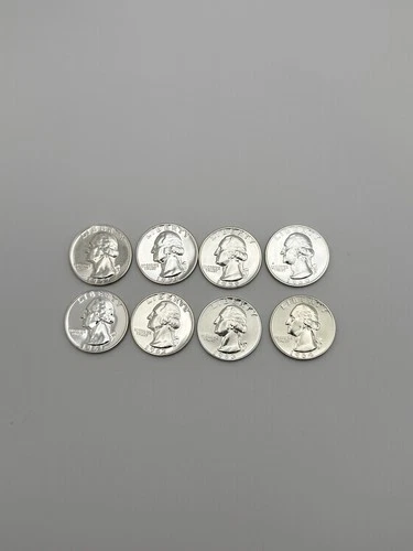 1957-1964 Silver Proof Washington Quarters Lot of 8 (90% Silver) #025