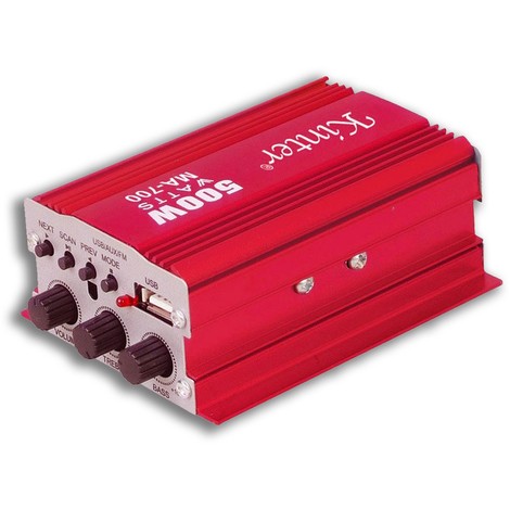 Kinter MA700 Amplificatore 12V Nautico e Camper - Stereo USB FM Radio