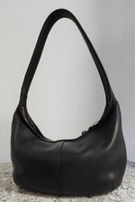 Vintage 1997 Coach Flatiron Hobo #4177 Shoulder Bag Black Leather 