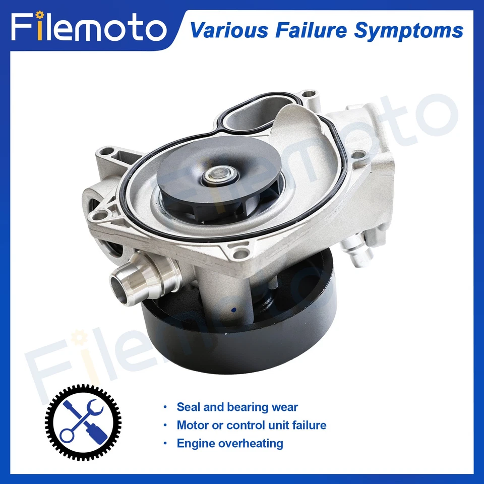 Bomba de agua de aluminio para BMW 550i 11-16 650i 12-18 X5 X6 750i 750Li Alpina B7 Foto 4 de 4