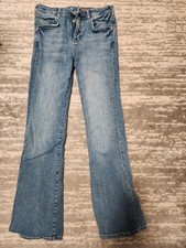 Anthropologie Pilcro The Demilune Boot Cut Jeans Womens 29 Medium Wash Boho
