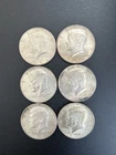 6-Coin Lot:  Kennedy Halves 1964x4, 1965 & 1967  5–90% & 1-40% Silver