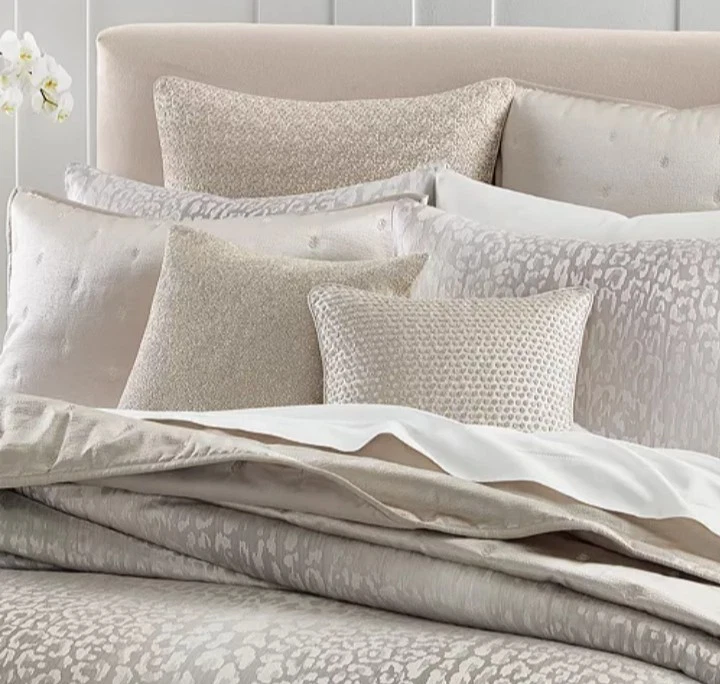 Juego de edredón y fundas Hudson Park "Animale Stripe" 4 piezas QUEEN + almohada 16x16, nuevo sin etiquetas Foto 3 de 4