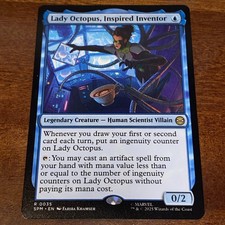 Lady Octopus, Inspired Inventor 35 Marvel's Spider-Man Regular MTG TCG CARD NM