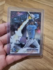 2025 Bowman Chrome Adios Carson Williams #AD-21 Tampa Bay Rays
