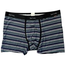 Men's Paul Smith Single Pack Organic Cotton Blue Striped Boxer Briefs 2XL NWT