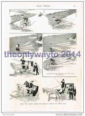 Another Cycle Record & What The Circus Horse Did, Comic Sketch, Illustrationatio