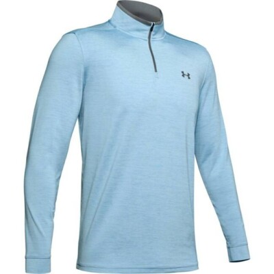 Under Armour Herren Golf Playoff Half Zip Top, hellblau, NEU