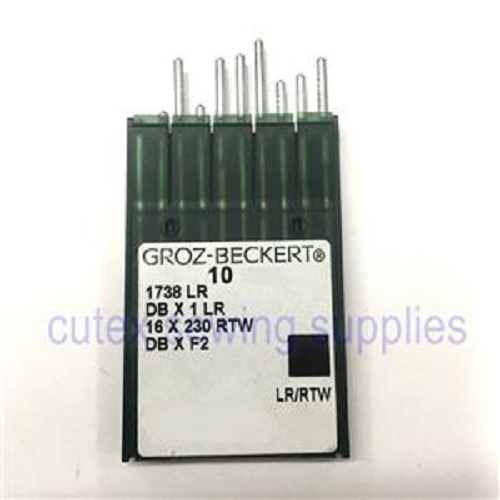 10 Pk. Groz-Beckert 16X257LR DBX1LR DBXF2 Leather Point (LR/RTW