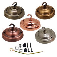 Ceiling Rose Hook Plate For Light Fitting Chandelier 105mm Dia Choose Finish