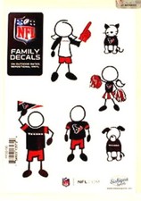 NFL Family Decals Auto Car Stickers - Houston Texans