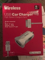 Just Wireless Dual Usb Car Charger Apple Iphone 4/4s Ipod, Usb 30pin Just Wireless Dual Usb Car Charger Apple Iphone 4/4s Ipod, Usb 30pin