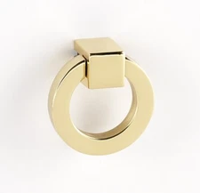 Alno A2670-SB Ring Pull Square Post Only SQ14.0mm Satin Brass