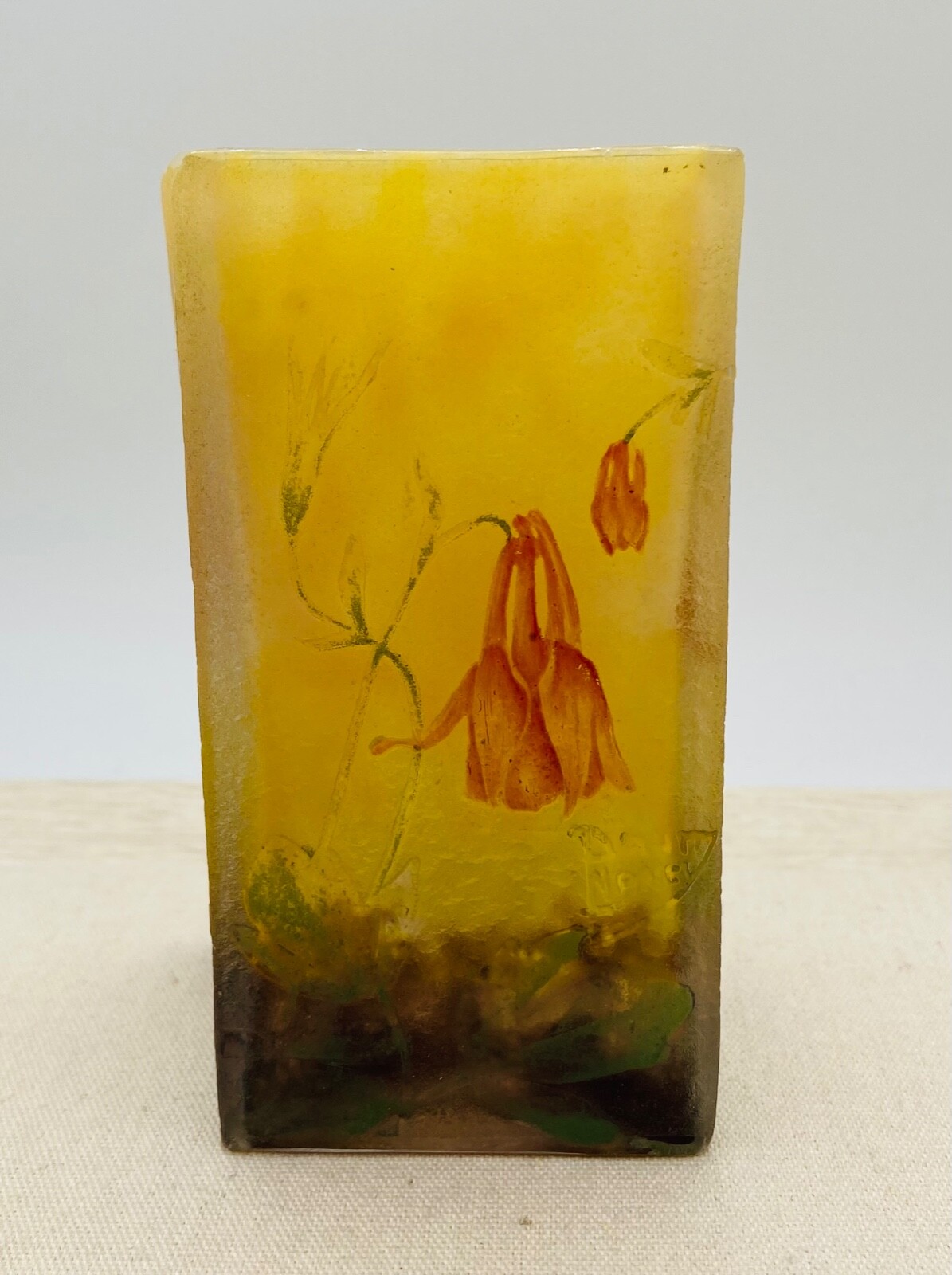 Antique Signed Daum Nancy Art Glass Vase Art Nouveau eBay