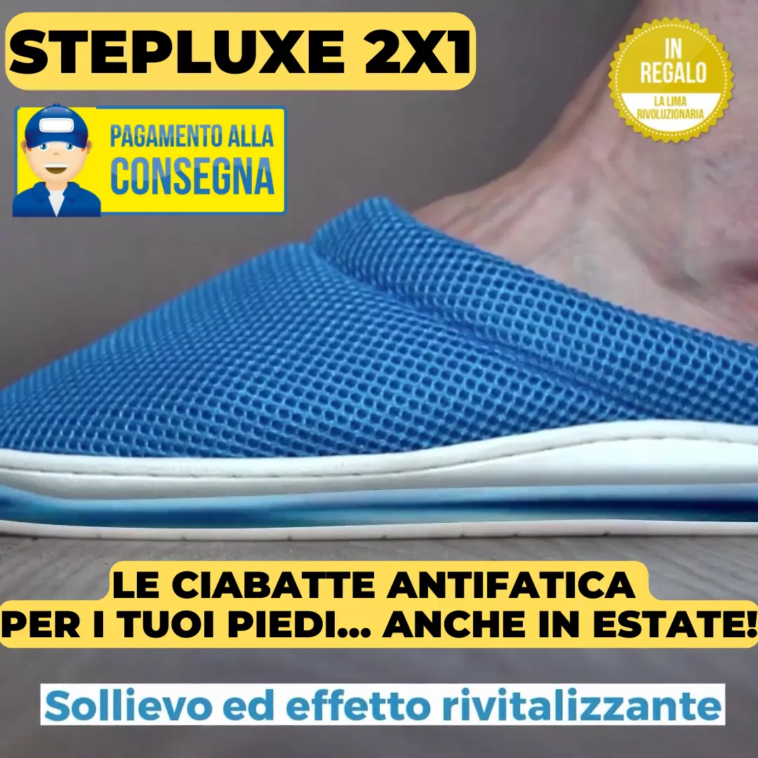 StepLuxe 2x1 slippers ciabatte pantofole comode riposanti estive