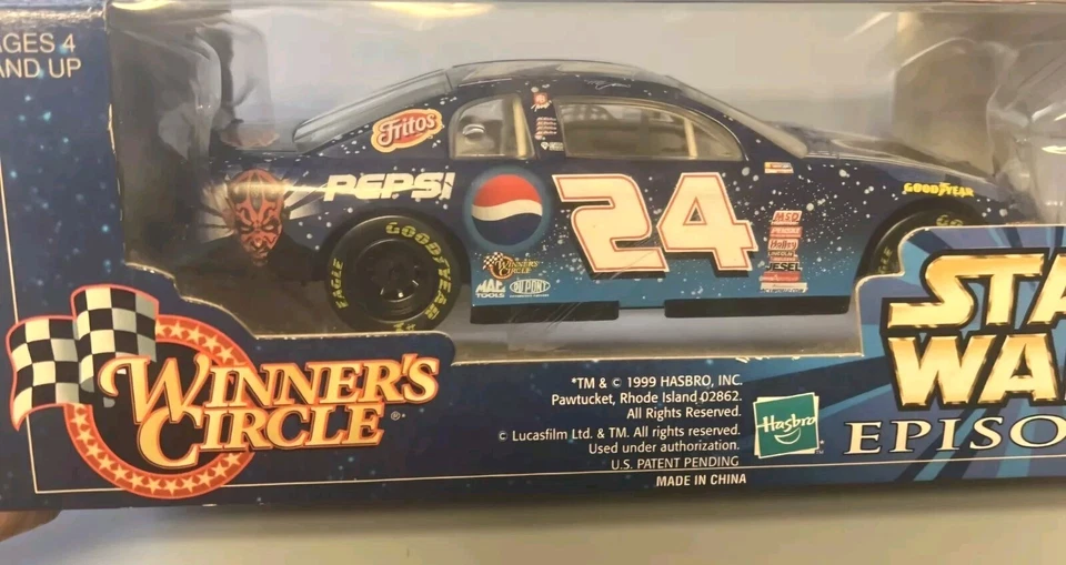 NASCAR STAR WARS эпизод 1 Pepsi Джефф Гордон #24 гоночный автомобиль модель TY - новый в коробке  - Изображение 2 из 4