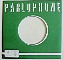 Original Green Parlophone 7" Record Sleeve for 45 rpm