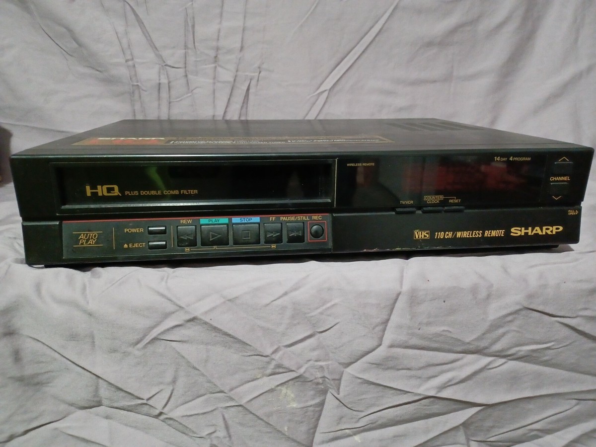 SHARP VC-BF40  ビデオ・フォーマット: VHS Sharp VC-A400U VCR, 4-Head VHS Player Recorder – VCR-DVD.com
