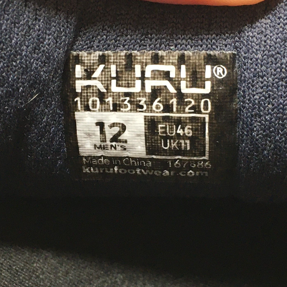 Kuru Quantum Walking Shoes Sneakers Mens Size 12 Blue Casual Pain