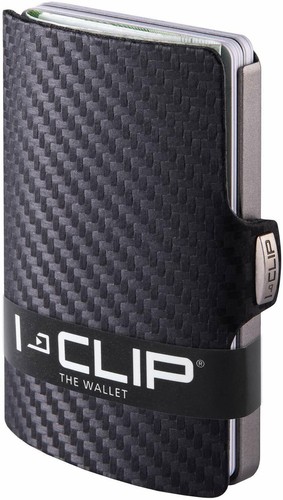 Portafoglio per tessere I-CLIP carbon, Portatessere effetto fibra di  carbonio | eBay