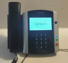 Polycom VVX600 Series Business Phone w/ Stand and Handset #0F452 Tested PoE
