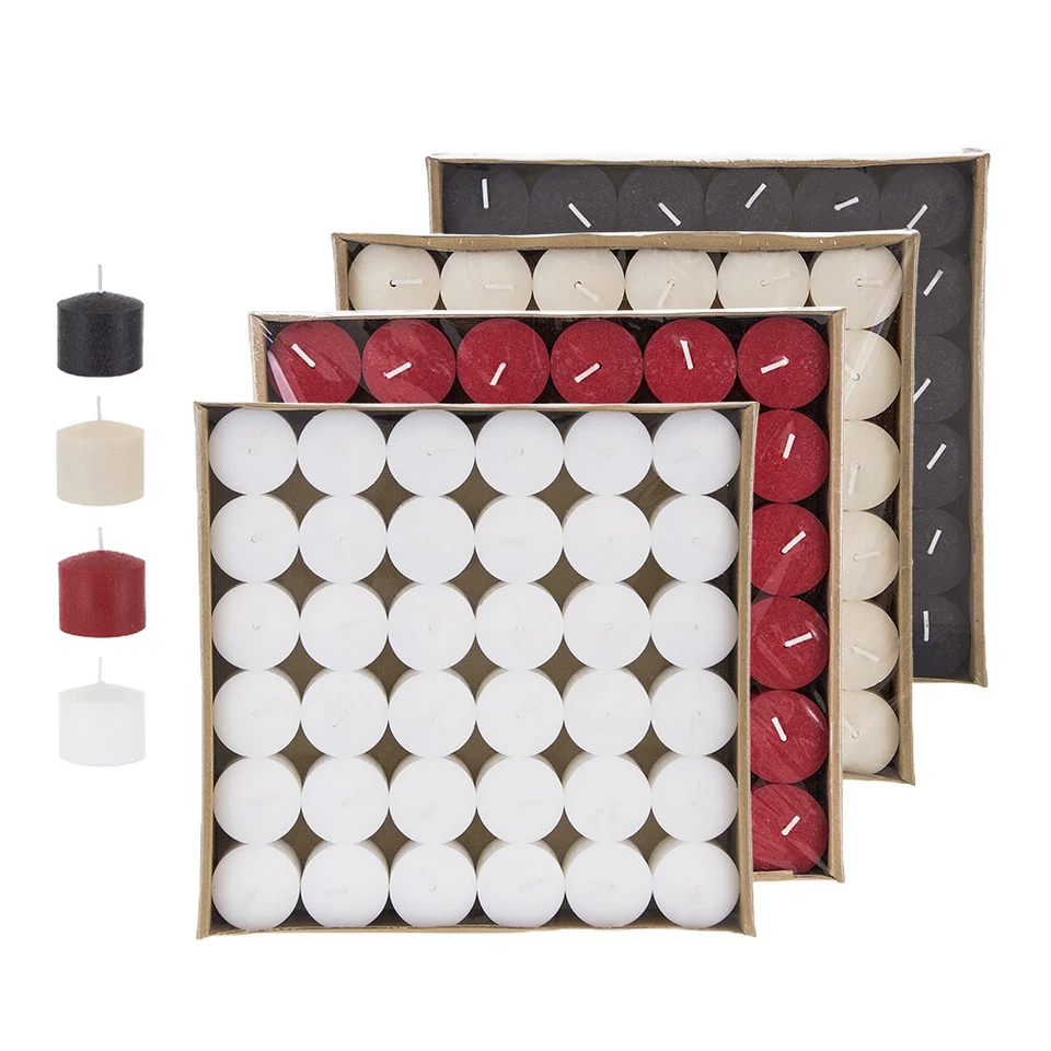 Mega velas - velas votivas de 8 horas sin perfume - blancas, juego de 72 CGA0103-W Foto 3 de 3