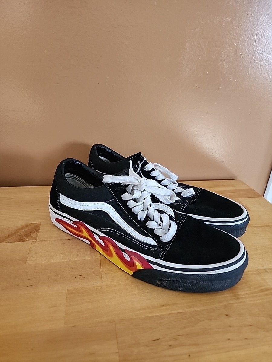 VANS Old Skool 'Flame Cut Out' 2019 Men's Women's Black Low - Main Image