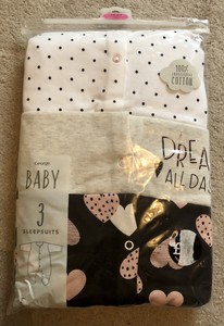 george baby girl sleepsuits