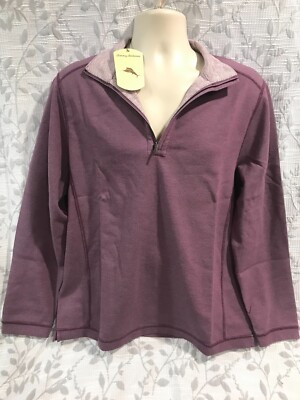Tommy Bahama Men's Size XL Half Zip Switch It Up Reversible Sweatshirt $128 NWT