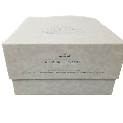 Hallmark Ornament 1987 Limited Edition Magical Unicorn Hängefigur mit Ständer - Bild 5 von 8