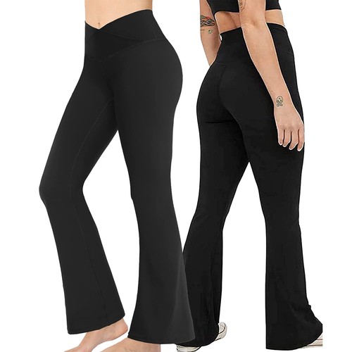 Crossover Flared Leggings Bootcut Yoga 