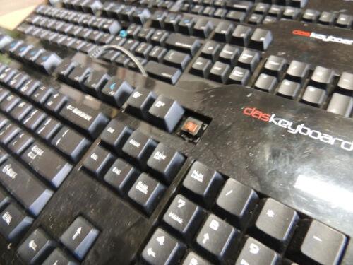 4x Das Keyboard S PRO USB 2.0 Wired Clicky Mechanical Keyboard MISSING KEYS - Picture 4 of 9