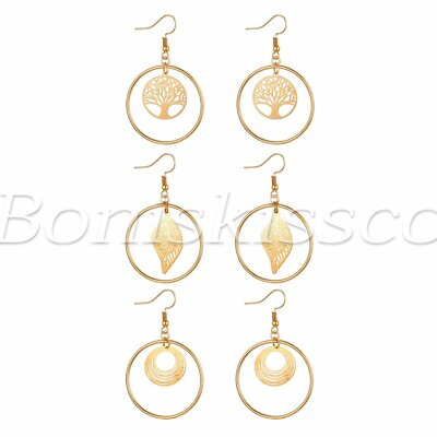 Elements Gold Orecchini Donna Albero Della Vita | Oro 9kt | Design Elegante E Simbolico | Regalo In Scatola Regalo